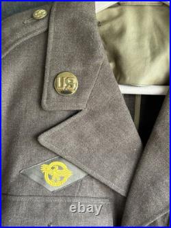 WWII US Army Ike Jacket 8th Air Force Tech Sergeant Uniform with Patches 37L