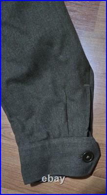 WWII US Army Infantry Wool Field Jacket 1944 38R Patched CIB 3rd Division
