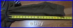 WWII US Army Infantry Wool Field Jacket 1944 38R Patched CIB 3rd Division