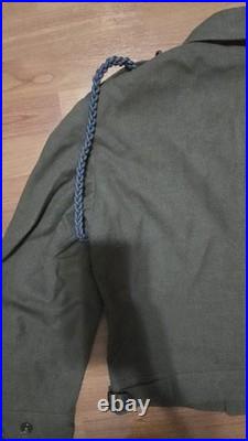 WWII US Army Infantry Wool Field Jacket 1944 38R Patched CIB 3rd Division