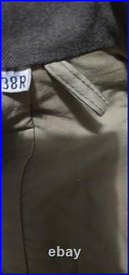 WWII US Army Infantry Wool Field Jacket 1944 38R Patched CIB 3rd Division