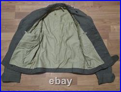 WWII US Army Infantry Wool Field Jacket 1944 38R Patched CIB 3rd Division