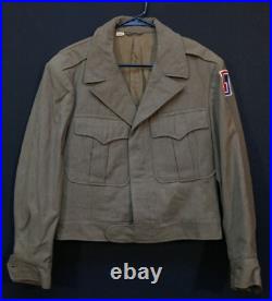 WWII US Army Jacket Field Wool 69th Infantry Division Ike 38 Regular 1944 Dated