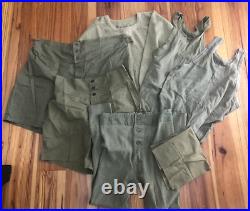 WWII US Army Long Johns Boxers Thermal Shirts Underwear Dated Wool Cotton LOT 7