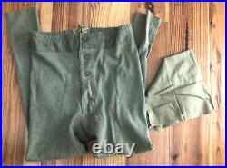 WWII US Army Long Johns Boxers Thermal Shirts Underwear Dated Wool Cotton LOT 7