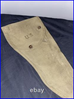 WWII US Army M1 Carbine Paratrooper Holster Scabbard Dtd 1944 Original NICE
