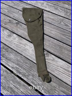 WWII US Army M1 Carbine Paratrooper Holster Scabbard Dtd 1944 Original NICE