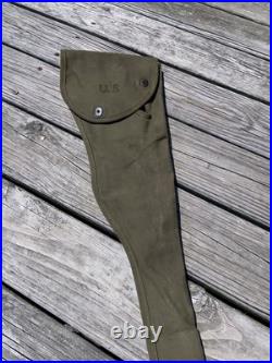 WWII US Army M1 Carbine Paratrooper Holster Scabbard Dtd 1944 Original NICE