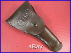 WWII US Army M1916 Leather Holster Colt. 45 acp M1911A1 Original Very Nice