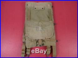 WWII US Army M1928 Haversack Pack Khaki Color Complete withAll Straps Very Nice