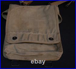 WWII US Army M1936 Map Case'American Canvas Prod. 1942' Rigger Modified, Scarce