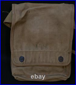WWII US Army M1936 Map Case'American Canvas Prod. 1942' Rigger Modified, Scarce