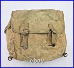 WWII US Army M1936 Musette Bag 1941 Paratrooper Jump Bag Field Pack original