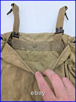 WWII US Army M1936 Musette Bag 1941 Paratrooper Jump Bag Field Pack original