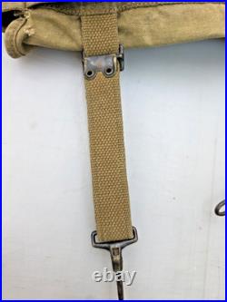 WWII US Army M1936 Musette Bag 1941 Paratrooper Jump Bag Field Pack original