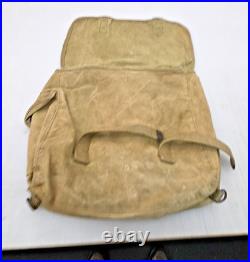 WWII US Army M1936 Musette Bag 1941 Paratrooper Jump Bag Field Pack original