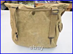 WWII US Army M1936 Musette Bag 1941 Paratrooper Jump Bag Field Pack original