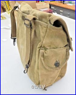 WWII US Army M1936 Musette Bag 1941 Paratrooper Jump Bag Field Pack original