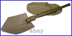 WWII US Army M1943 Entrenching Tool'AMES 1945' Folding Shovel & Cover Tulsa Can