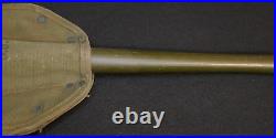 WWII US Army M1943 Entrenching Tool'AMES 1945' Folding Shovel & Cover Tulsa Can