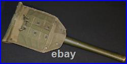 WWII US Army M1943 Entrenching Tool'AMES 1945' Folding Shovel & Cover Tulsa Can