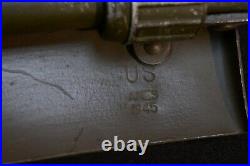 WWII US Army M1943 Entrenching Tool'AMES 1945' Folding Shovel & Cover Tulsa Can