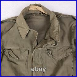 WWII US Army M1943 Field Jacket M-43 Size 36I Original Military Vintage 40s