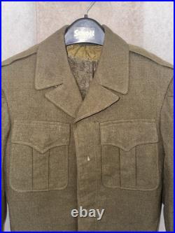 WWII US Army M1944 Ike Jacket 36R 2nd Infantry Div with Pile Liner 1945