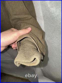 WWII US Army M1944 Ike Jacket 36R 2nd Infantry Div with Pile Liner 1945