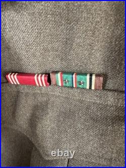 WWII US Army M1944 Ike wool Jacket with Original Insignia Staff Serg 4th Infantry