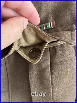 WWII US Army M1944 Ike wool Jacket with Original Insignia Staff Serg 4th Infantry