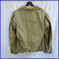 WWII US Army M41 Field Jacket Named POW MIA Stenciled