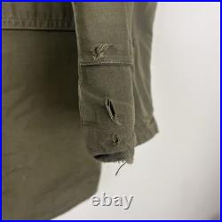 WWII US Army Mackinaw Coat Jeep OD Green Original Sz 38 Hood M-1943