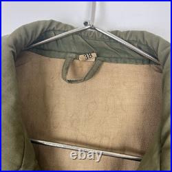 WWII US Army Mackinaw Coat Jeep OD Green Original Sz 38 Hood M-1943