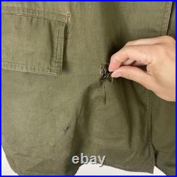 WWII US Army Mackinaw Coat Jeep OD Green Original Sz 38 Hood M-1943