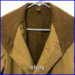 WWII US Army Mackinaw Cold Weather Coat 1st Pattern Dated 1944 Excellent
