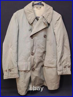 WWII US Army Mackinaw Jeep Jacket Coat Late-War Model, Size 34 Cotton & Wool