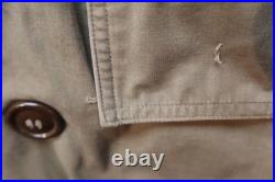 WWII US Army Mackinaw Jeep Jacket Coat Late-War Model, Size 34 Cotton & Wool