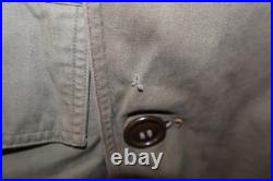 WWII US Army Mackinaw Jeep Jacket Coat Late-War Model, Size 34 Cotton & Wool