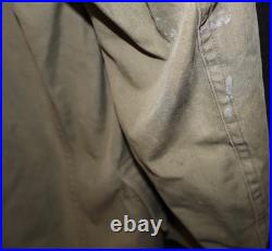 WWII US Army Mackinaw Jeep Jacket Coat Late-War Model, Size 34 Cotton & Wool