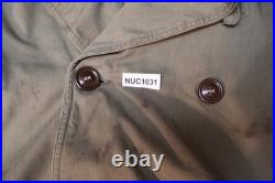 WWII US Army Mackinaw Jeep Jacket Coat Late-War Model, Size 34 Cotton & Wool