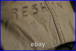 WWII US Army Mechanic & Tanker HBT Herringbone Twill Covers Named RESHAN, Issued