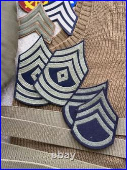 WWII US Army Medic Named Grouping Navy Deck Jacket Patches Medals Uniforms