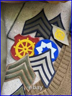 WWII US Army Medic Named Grouping Navy Deck Jacket Patches Medals Uniforms