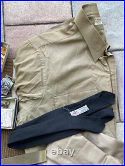 WWII US Army Medic Named Grouping Navy Deck Jacket Patches Medals Uniforms
