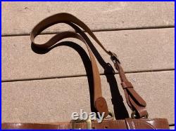 WWII US Army Military Sam Browne Brown Belt with Accessory Shoulder Strap