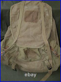 WWII US Army Mountaineer Pack with Frame Marked Avery 1943