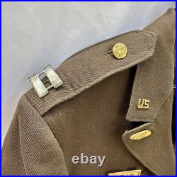 WWII US Army Named Officer Uniform XV Corps Armor Original