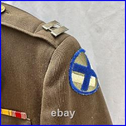 WWII US Army Named Officer Uniform XV Corps Armor Original