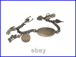 WWII US Army North Africa Chief Surgeon OFFICER Named STERLING ID Bracelet C13